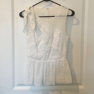 Lilly Pulitzer Lace Top W/ Bow Detail